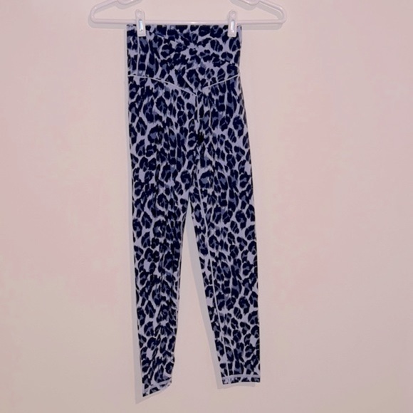 OFFLINE by Aerie Blue Cheetah Crossover High Waisted Leggings - Picture 2 of 4